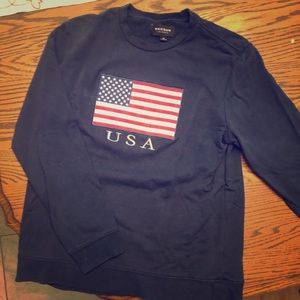 PACSUN navy USA sweatshirt